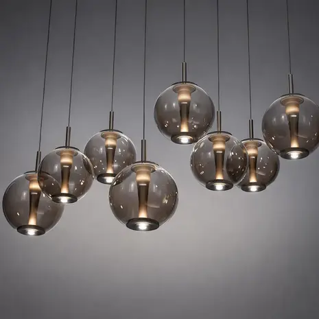 Neuhaus PURE Hanglamp E-Infinity 10 lichts L 100-198 cm champagne