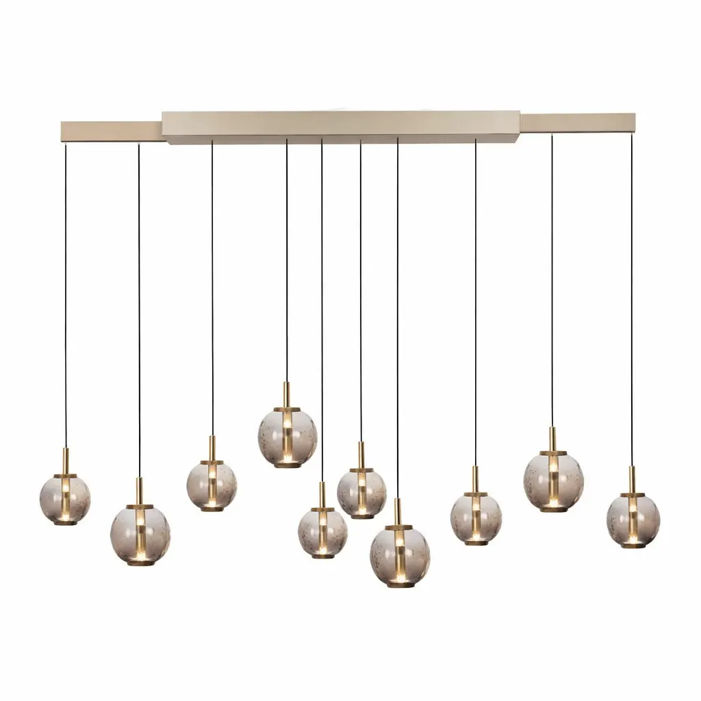 Neuhaus PURE Hanglamp E-Infinity 10 lichts L 100-198 cm champagne