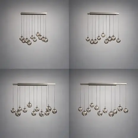 Neuhaus PURE Hanglamp E-Infinity 10 lichts L 100-198 cm champagne