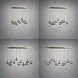 Neuhaus PURE Hanglamp E-Infinity 10 lichts L 100-198 cm champagne