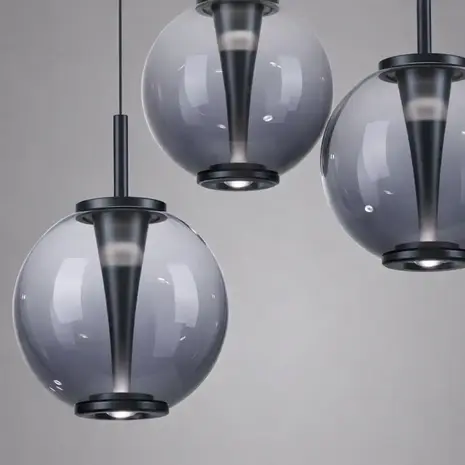 Neuhaus PURE Hanglamp E-Infinity 10 lichts L 100-198 cm donker grijs