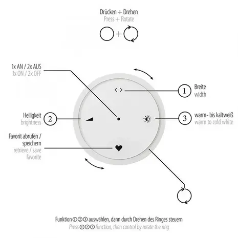 Neuhaus PURE Hanglamp E-Infinity 10 lichts L 100-198 cm donker grijs