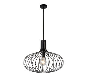 Lucide MANUELA - Hanglamp - Ø 50 cm - 1xE27 - Zwart