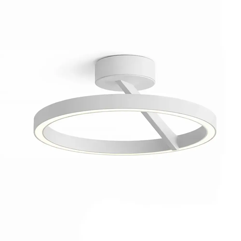 Artdelight Plafondlamp Oregon up down Ø 33 cm wit