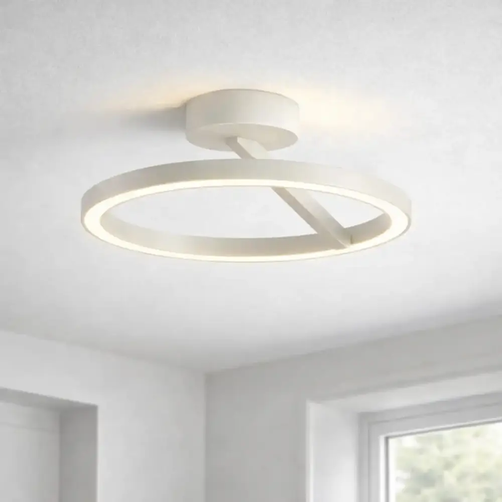 Artdelight Plafondlamp Oregon up down Ø 33 cm wit