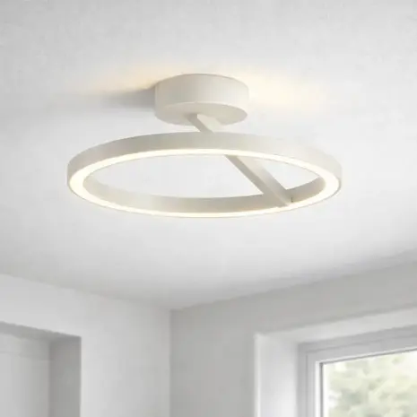 Artdelight Plafondlamp Oregon up down Ø 33 cm wit