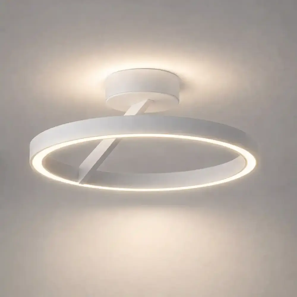 Artdelight Plafondlamp Oregon up down Ø 33 cm wit