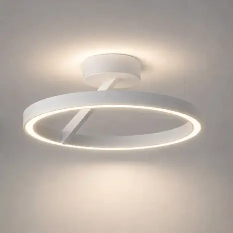 Artdelight Plafondlamp Oregon up down Ø 33 cm wit