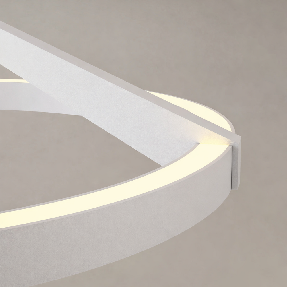 Artdelight Plafondlamp Oregon up down Ø 33 cm wit