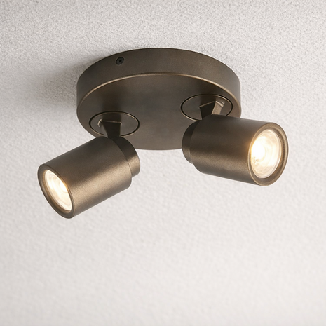 Freelight Spot Razza 2 lichts Ø 17 cm GU10 brons goud