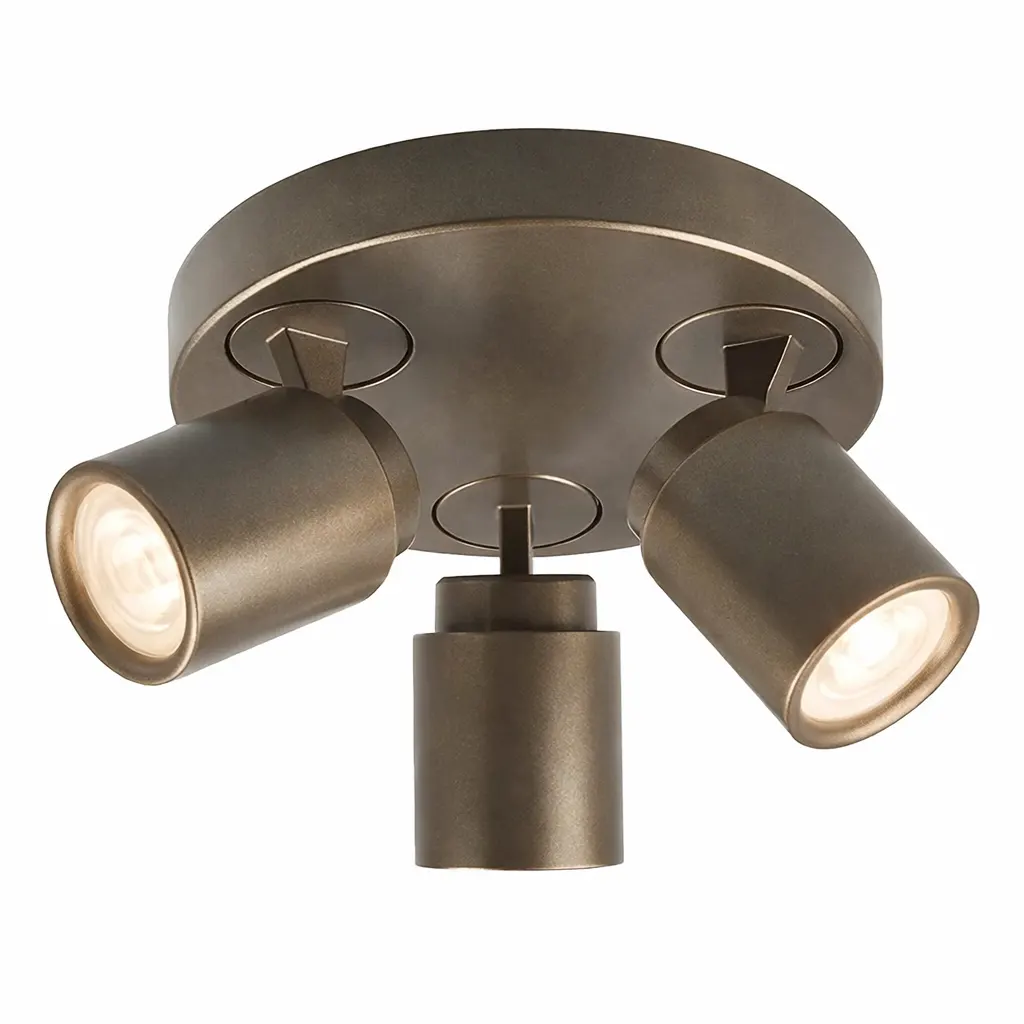Freelight Spot Razza 3 lichts Ø 21 cm GU10 brons goud