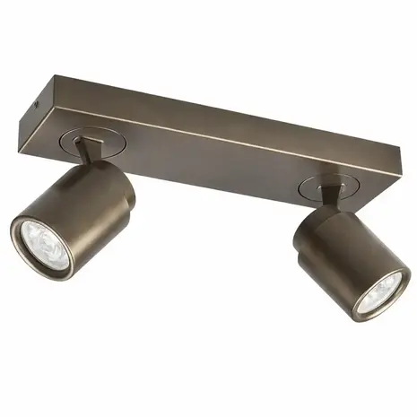 Freelight Spot Razza 2 lichts L 32 cm  GU10 brons goud