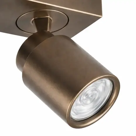 Freelight Spot Razza 2 lichts L 32 cm  GU10 brons goud