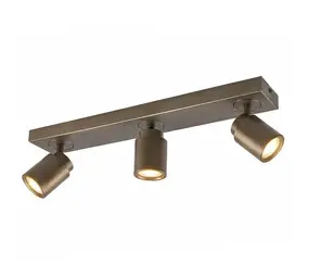 Freelight Spot Razza 3 lichts L 54 cm  GU10 brons goud