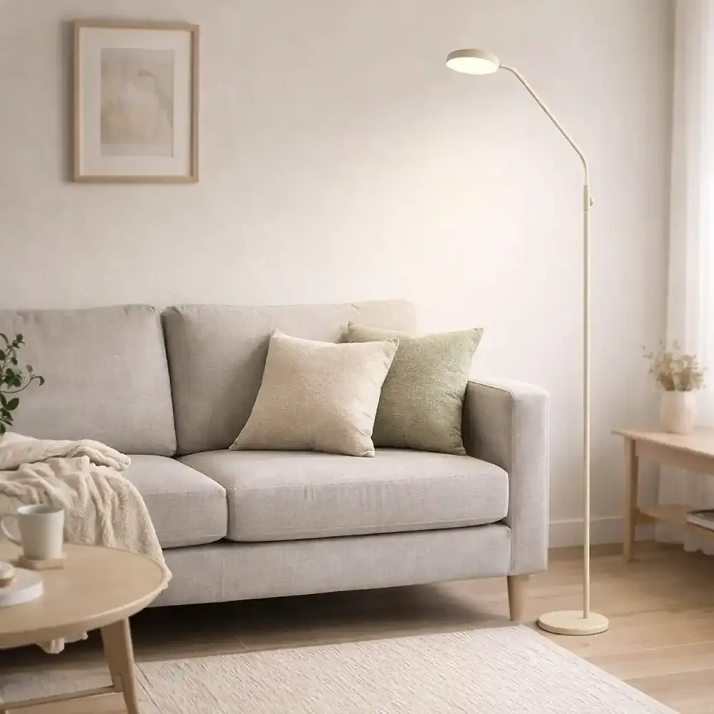 Expo Trading Vloerlamp Duuk oplaadbaar H 166 cm beige