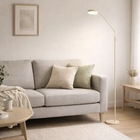 Expo Trading Vloerlamp Duuk oplaadbaar H 166 cm beige