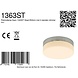 Steinhauer Plafondlamp ceiling and wall IP44 LED 1363st staal