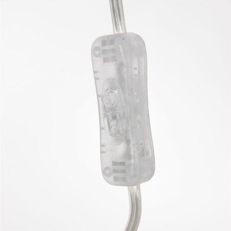 Steinhauer Wandlamp Sparkled light 8200st staal kap kunststof wit