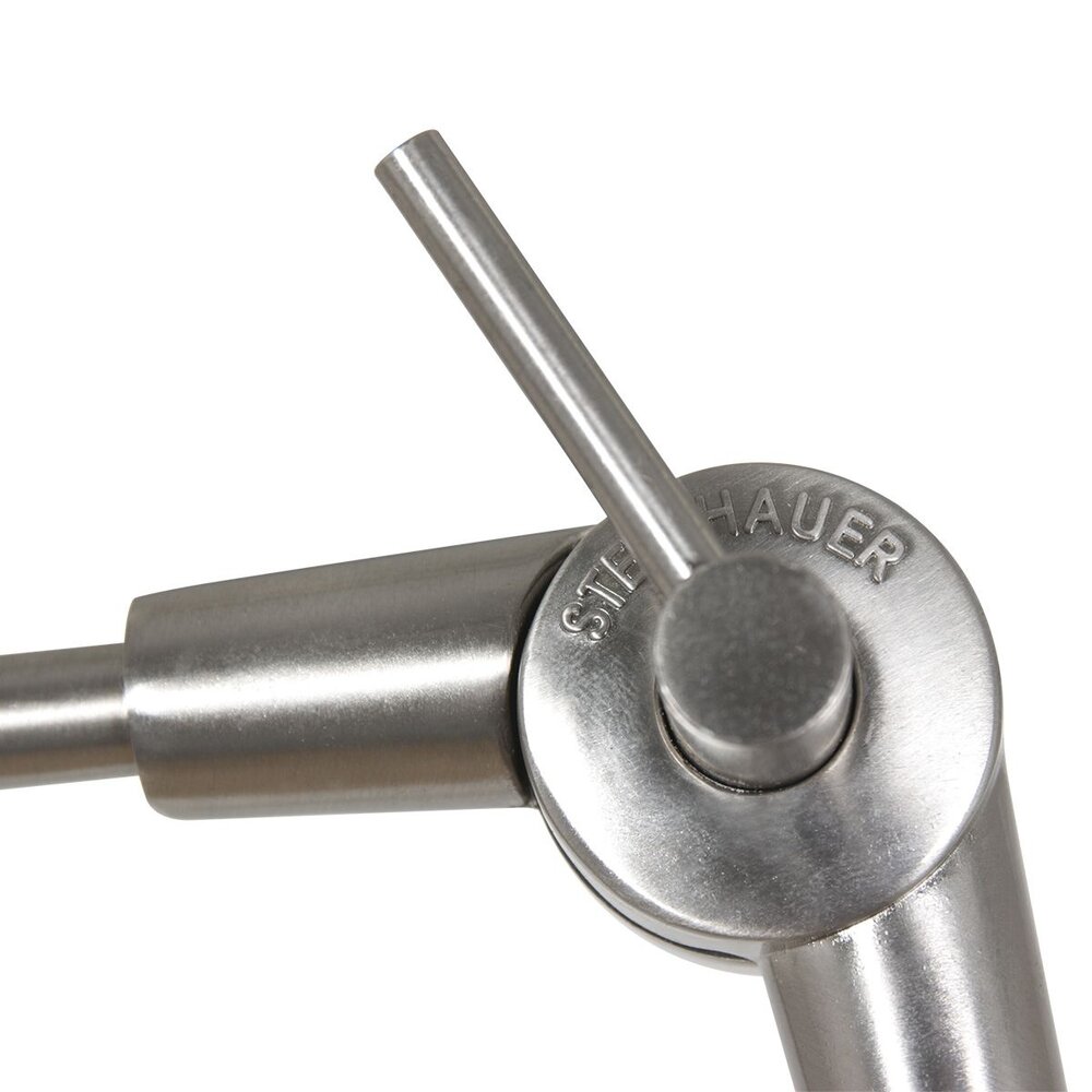 Steinhauer Wandlamp prestige chic 8107 staal kap grijs linnen