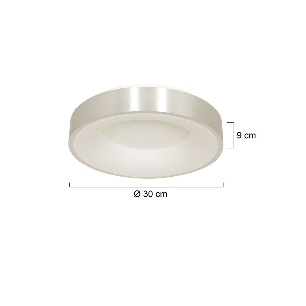Steinhauer Plafondlamp Ringlede Ø 30 cm 3086 zilver Steinhauer Plafondlamp Ringlede Ø 30 cm 3086 zilver