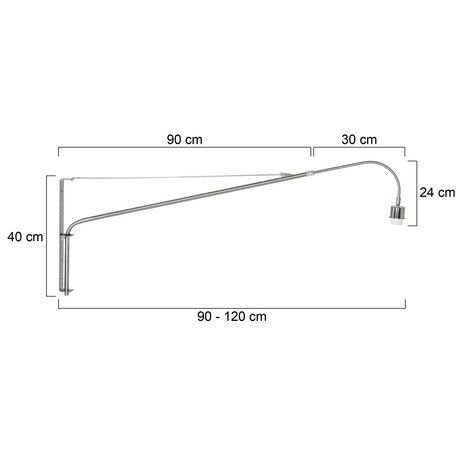 Steinhauer Wandlamp elegant classy 2574st staal