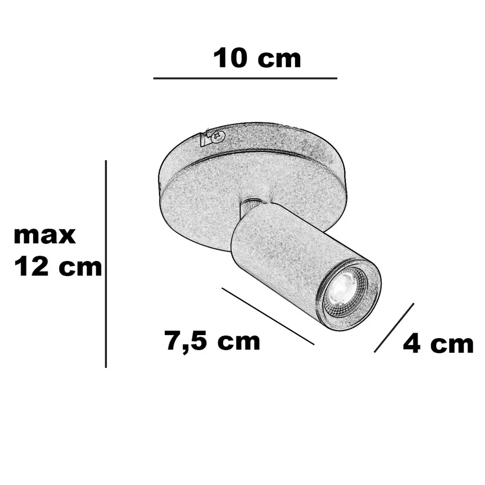Freelight Spot Scolo 1 lichts Ø 10 cm brons goud