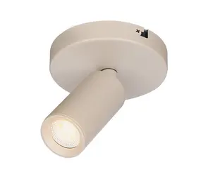 Freelight Spot Scolo 1 lichts Ø 10 cm beige
