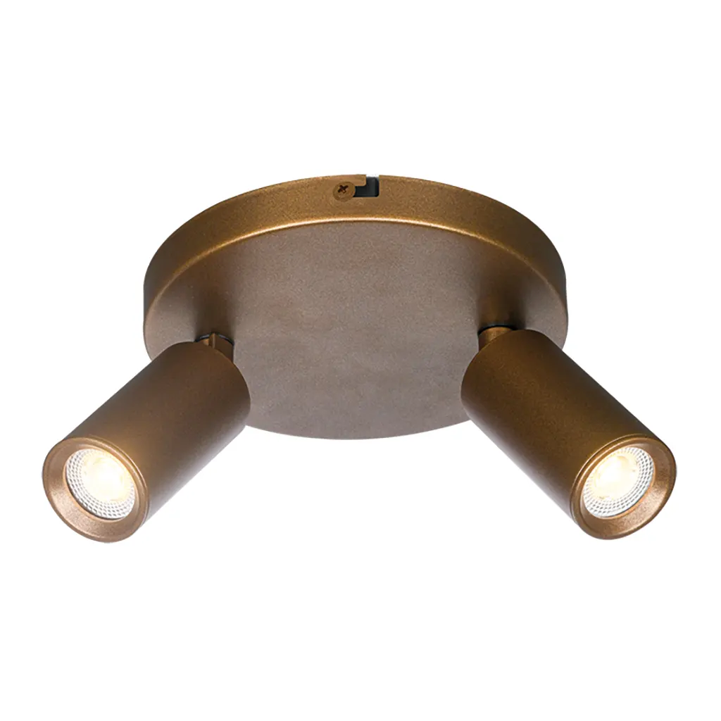Freelight Spot Scolo 2 lichts Ø 15 cm brons goud