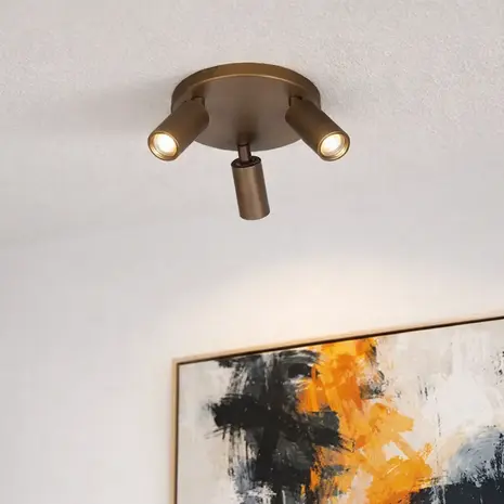 Freelight Spot Scolo 3 lichts Ø 18 cm brons goud