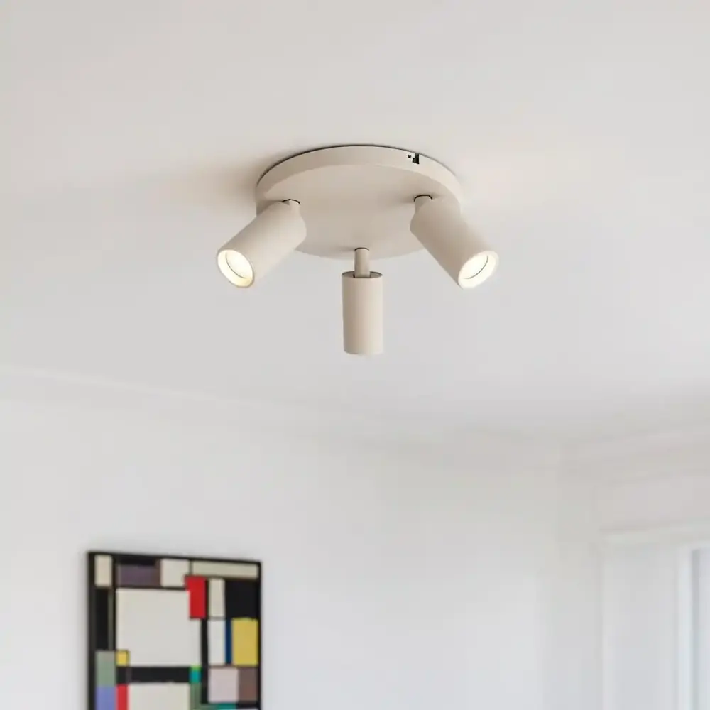 Freelight Spot Scolo 3 lichts Ø 18 cm beige