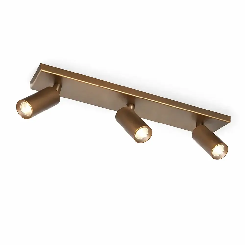 Freelight Spot Scolo 3 lichts L 46 cm brons goud