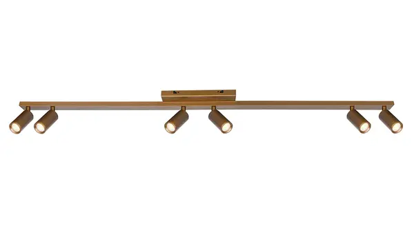 Freelight Spot Scolo 6 lichts L 119 cm brons goud