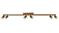 Spot Scolo 6 lichts L 119 cm brons goud