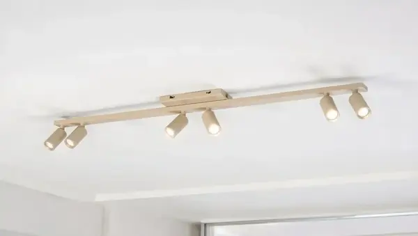 Freelight Spot Scolo 6 lichts L 119 cm beige