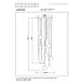 Lucide JASMINE - Hanglamp - Ø 75 cm - LED Dimb. - CCT - 12x4,5W 2200K/3300K - Geschikt voor vide en hoge plafonds - Koper | Premium