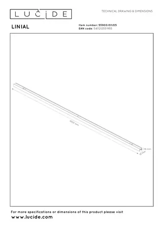 Lucide Premium LINIAL Opbouwrail - 1 fase Railsysteem / Railverlichting - Smart - 48V Track - 1 meter- Champagne