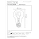 Lucide A60 TWILIGHT SENSOR - Filament lamp - Ø 6 cm - LED - E27 - 1x4W 2200K - Dag/nacht sensor - Amber