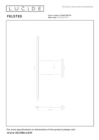 Lucide FELSTED - Hanglamp - LED Dimb. - CCT - 1x28W 2200K/4000K - Zwart | Vibes
