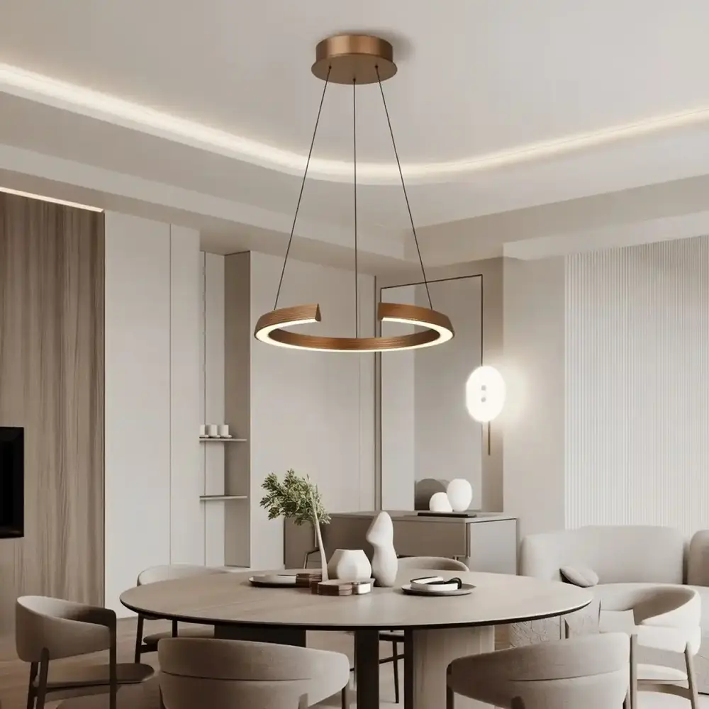 Freelight Hanglamp Cavallo Ø 65 cm comfortlift brons goud