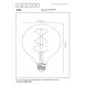 Lucide G125 - Filament lamp - Ø 12,5 cm - LED Dimb. - E27 - 1x8W 2700K - Amber