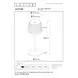 Lucide JUSTINE - Oplaadbare Tafellamp Binnen/Buiten - Accu/Batterij - LED Dimb. - 1x2W 2700K - IP54 - Met draadloos oplaadstation - Beige