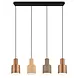 Trio Leuchten Hanglamp Agudo 4 lichts L 80 cm zwart Trio Leuchten Hanglamp Agudo 4 lichts L 80 cm zwart