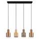 Trio Leuchten Hanglamp Agudo 4 lichts L 80 cm zwart Trio Leuchten Hanglamp Agudo 4 lichts L 80 cm zwart