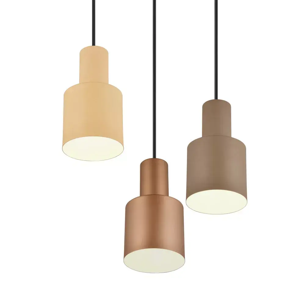Trio Leuchten Hanglamp Agudo 3 lichts Ø 30 cm zwart