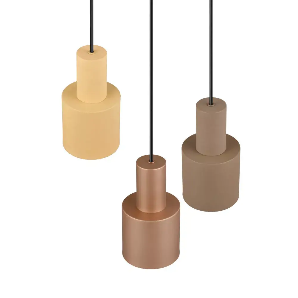 Trio Leuchten Hanglamp Agudo 3 lichts Ø 30 cm zwart
