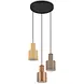 Trio Leuchten Hanglamp Agudo 3 lichts Ø 30 cm zwart