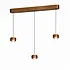Hanglamp Cosmo 3 lichts L 90 cm comfortlift brons goud