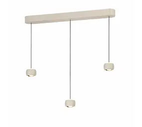 Freelight Hanglamp Cosmo 3 lichts L 90 cm comfortlift beige