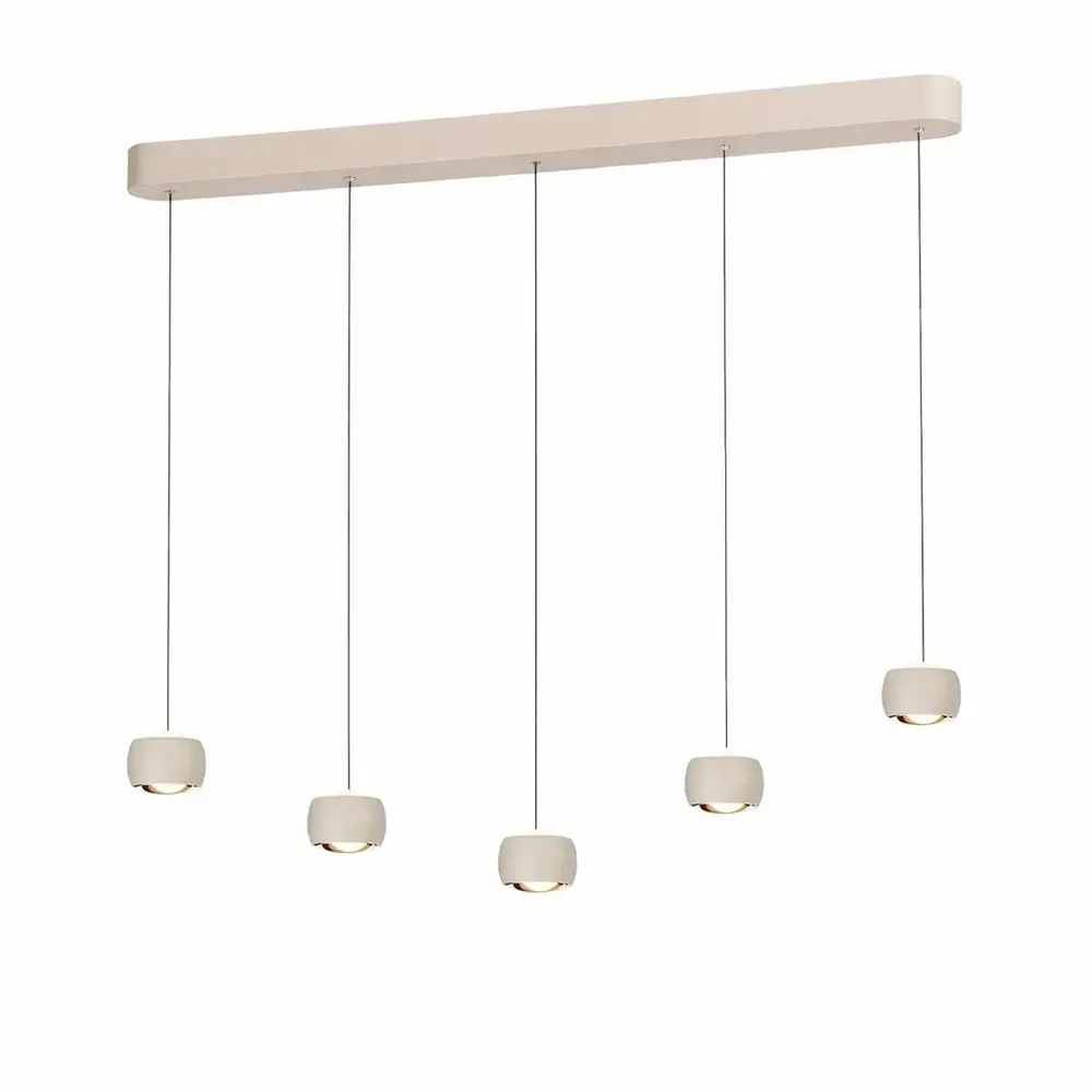 Freelight Hanglamp Cosmo 5 lichts L 120 cm comfortlift beige Freelight Hanglamp Cosmo 5 lichts L 120 cm comfortlift beige