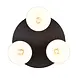 Trio Leuchten Plafondlamp Agudo 3 lichts Ø 30 cm zwart Trio Leuchten Plafondlamp Agudo 3 lichts Ø 30 cm zwart